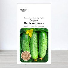 Насіння огірка бджолозапильного Політ Метелика, Україна, Marvel, 3г, 90-100 насінин