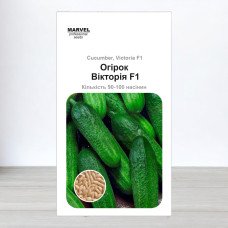 Насіння огірка партенокарпічного Вікторія F1, Польща, Marvel, 3г, 90-100 насінин
