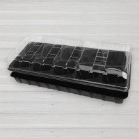 Парничок, касета для розсади з піддоном та кришкою, 10 осередків