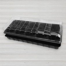 Парничок, касета для розсади з піддоном та кришкою, 10 осередків