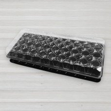 Парник, касета для розсади з піддоном і кришкою, 40 комірок