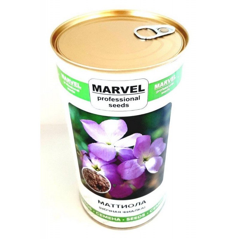 Насіння матіоли Нічна Фіалка, Україна, Marvel, банка 500г