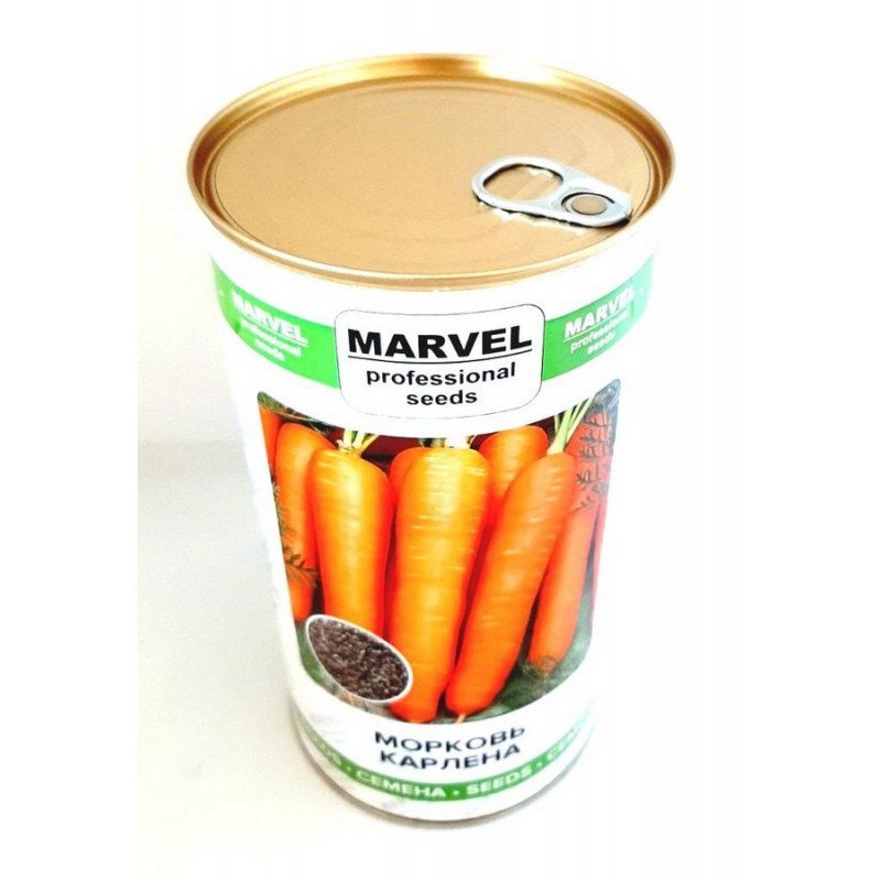 Насіння моркви Карлена, Польща, Marvel, банка 500г