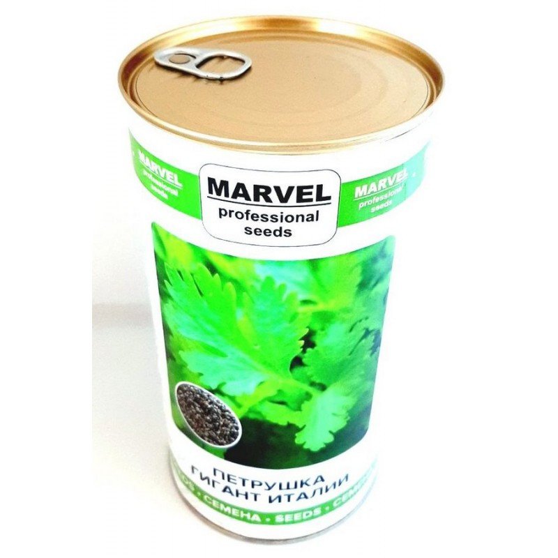 Насіння петрушки Гігант Італії, Україна, Marvel, банка 500г