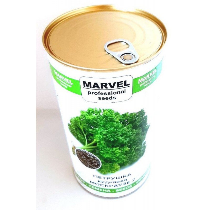 Насіння петрушки кучерявої Москраузе 2, Польща, Marvel, банка 500г