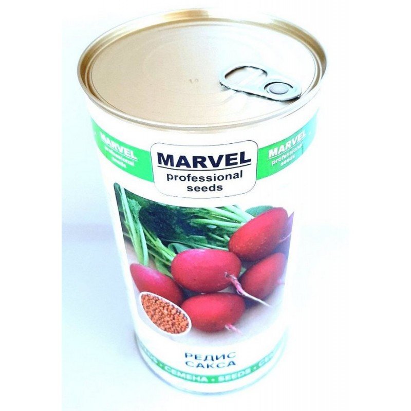 Насіння редису Сакса, Польща, Marvel, банка 500г