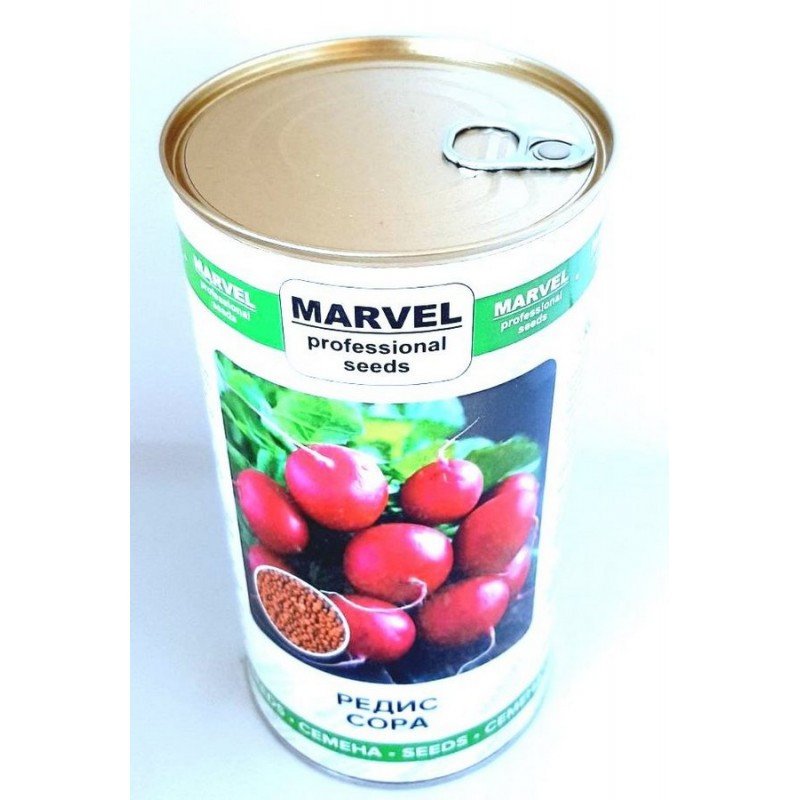 Насіння редису Сора, Німеччина, Marvel, банка 500г