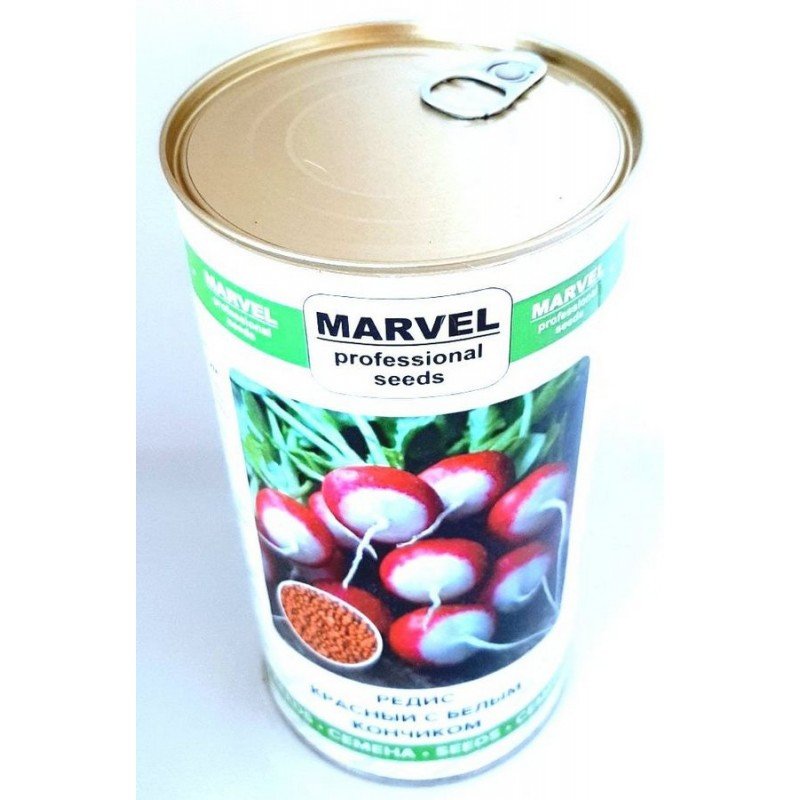 Насіння редису ЧБК, Польща, Marvel, банка 500г