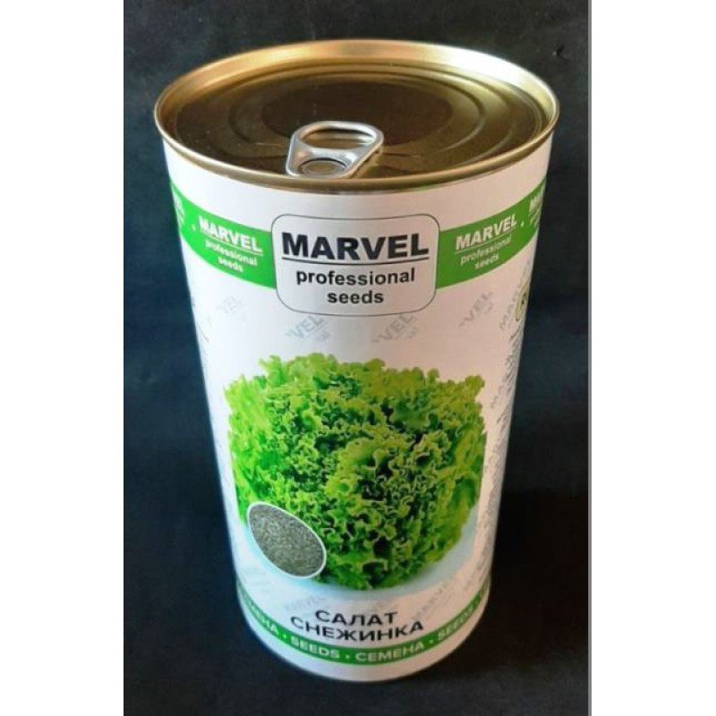 Насіння салату Сніжинка, Польща, Marvel, банка 500г