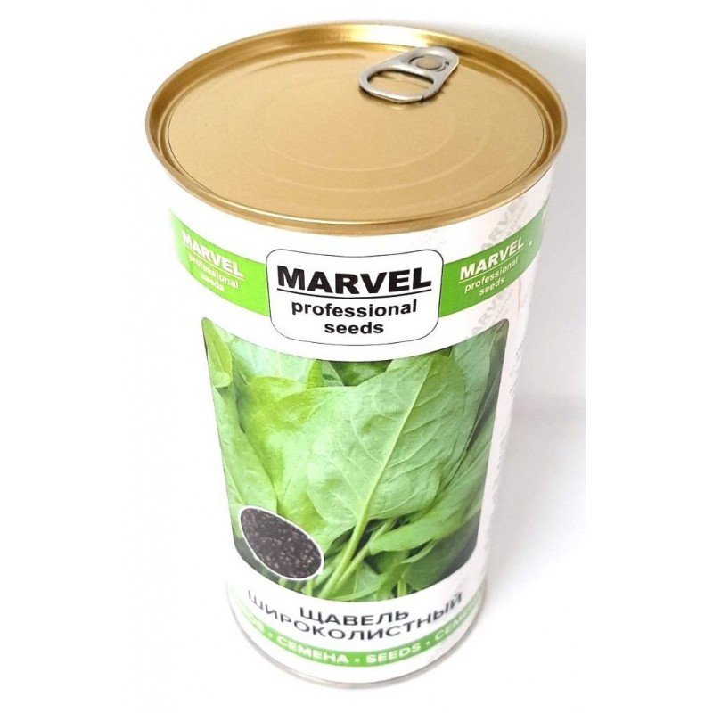 Насіння щавлю Широколистий, Україна, Marvel, банка 500г