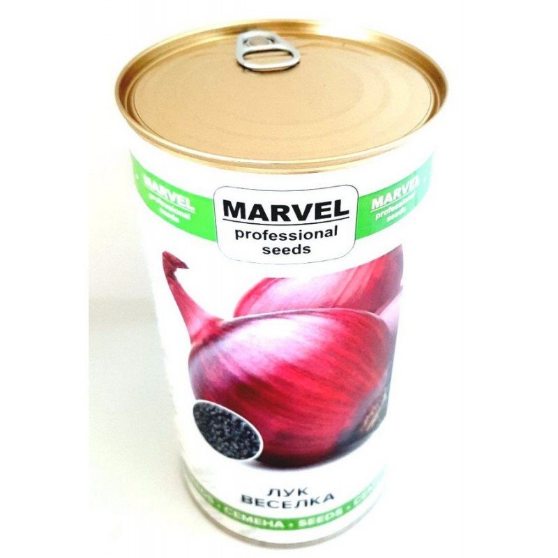 Насіння цибулі Веселка, Україна, Marvel, банка 500г