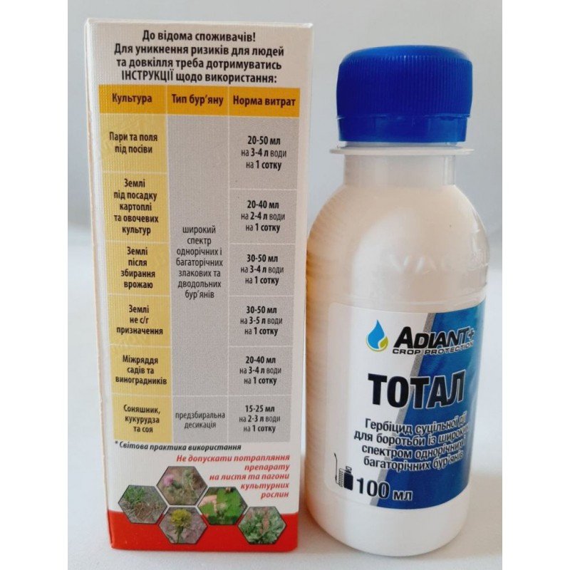 Гербіцид Тотал Adiant+, 100мл (Гербіциди)
