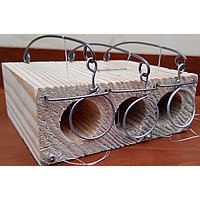 Мишоловка Норка потрійна дерев'яна