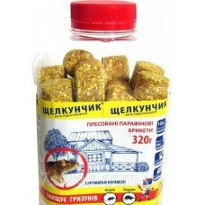 Родентицид Лускунчик брикет жовтий, карамель, ПЕТ 320г