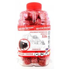 Родентицид Лускунчик брикет червоний, сир, ПЕТ 320г