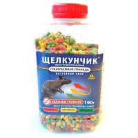 Родентицид Лускунчик гранула мікс, ПЕТ 190г