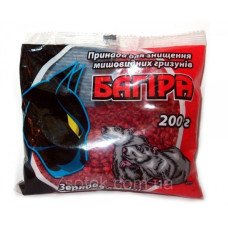 Родентицид Багіра зерно червоне, пакет 200г