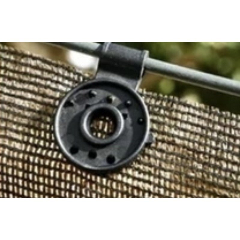 Кліпса для затіняючих сіток та тентів полімерна, кругла, 20шт/уп (Комплектуючі до садових сіток)