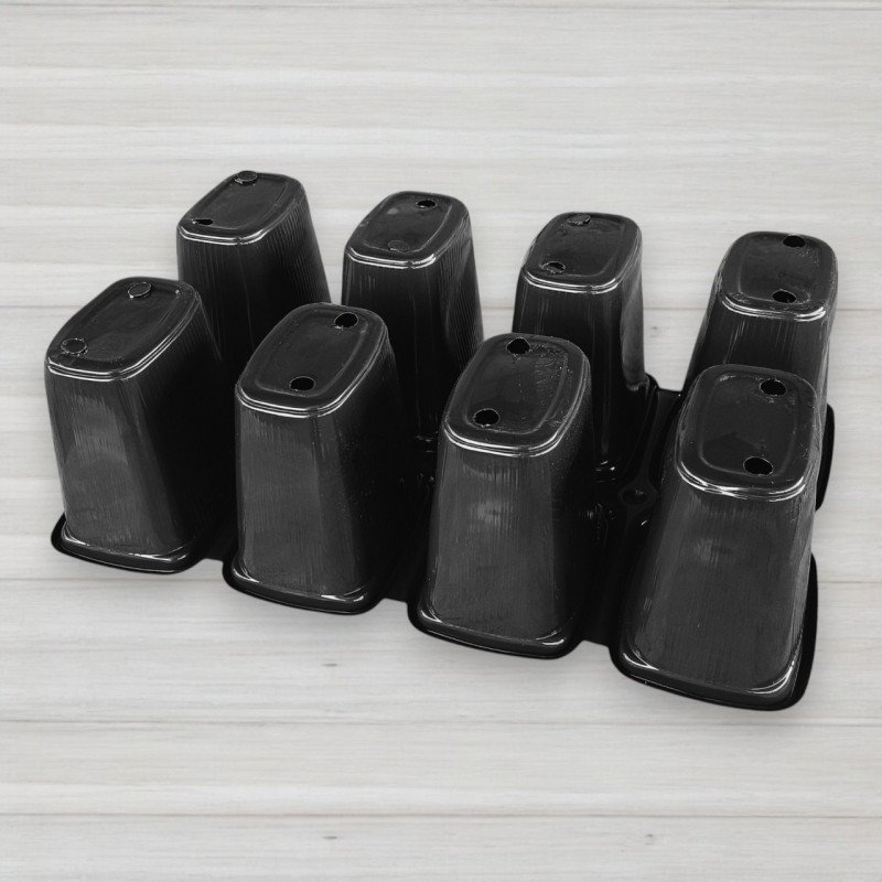 Касета для розсади, 8 комірок, 100 Х 75 х 70 мм — 500 мл, розмір 230 Х 350 мм