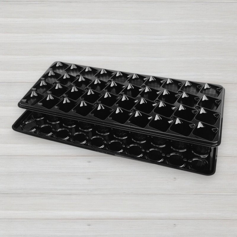 Парник, касета для розсади з піддоном і кришкою, 40 комірок