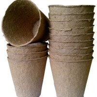 Торф'яний стаканчик, 110 Х 100мм