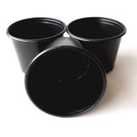 Горщик для розсади чорний, 90 Х 75мм, 0,37л