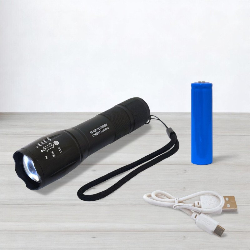 Ліхтар ручний FA-103 T6 акумуляторний, Zоом (Ліхтарі)