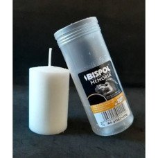 Свічка столова парафінова Bispol Memoria 45 годин, запаска для лампадки (Свічки, сухе пальне)