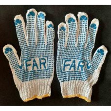 Рукавички бавовняні з нанесенням ПВХ-точки FAR