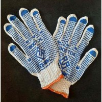 Рукавички бавовняні з нанесенням ПВХ-точки Восток