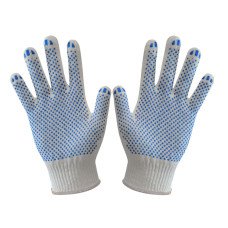 Рукавички бавовняні з нанесенням ПВХ-точки з двох сторін