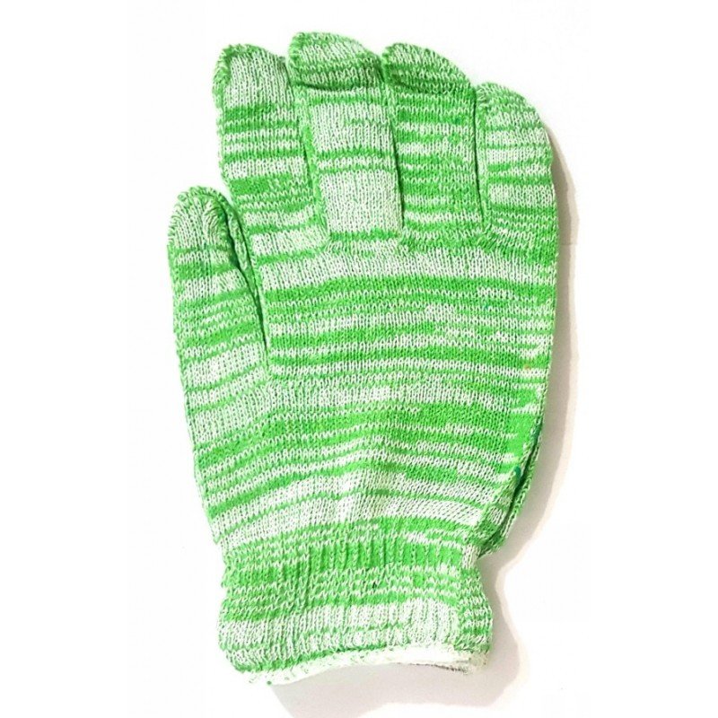 Рукавички бавовняні з нанесенням ПВХ-точки Ялинка