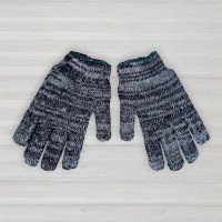 Рукавички в'язані без швів, сірі