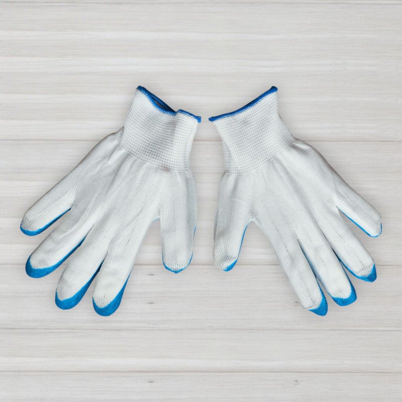 Рукавички стрейчові із частковим покриттям нітрилу №1