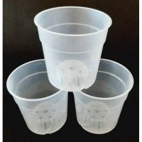 Горщик для орхідеї Teku, 11 Х 11 Х 8,5см, 0,74л (Горщики для розсади)