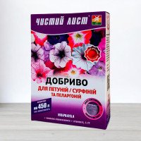 Добриво кристалічне Чистий Лист, 0,3кг, сурфіній та пеларгоній (Добрива кристалічні Чистий Лист)