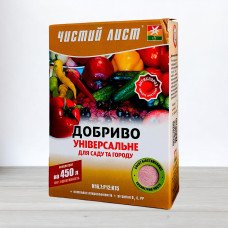 Добриво кристалічне Чистий Лист, 0,3кг, універсальне для саду та городу (Добрива кристалічні Чистий Лист)