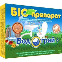 Біопрепарат Водограй для каналізаційних труб, 30г (Засоби для вигрібних ям. туалетів та септиків)