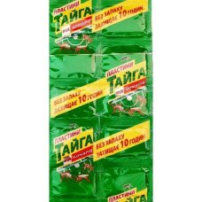 Пластина від комарів Тайга без запаху, 10шт/уп (Засоби від комарів та кліщів)