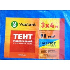 Тент універсальний жовто-блакитний, щільність 90г/м.кв, 3 Х 4м (Тенти)