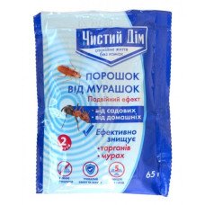 Порошок від мурах Чистий Дім, 65г (Засоби від мурах, тарганів, блох та клопів)