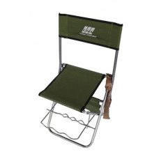 Стілець розкладний зі спинкою та підставкою для вудилищ EOS 0608 (Розкладні стільці)