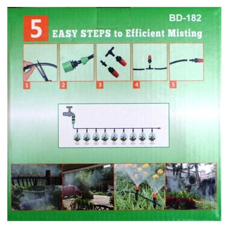 Система садового туманоутворювання Patio Mistcooling Kit BD-15FT, 15м