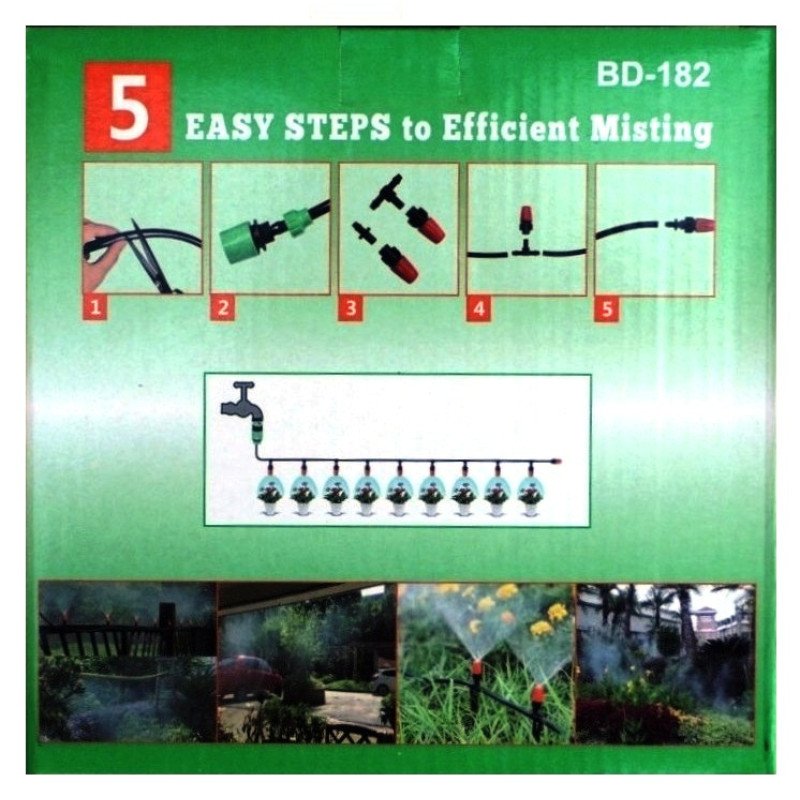 Система садового туманоутворювання Patio Mistcooling Kit BD-20FT, 20м