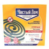 Спіралі від комарів Чистий Дім бездимні ароматизовані, 10шт/уп