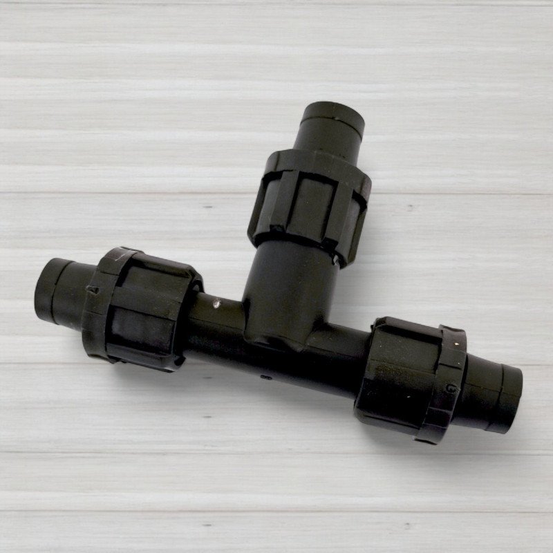 Трійник затискний для крапельної стрічки 17 Х 17 Х 17мм