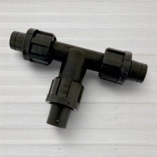 Трійник затискний для крапельної стрічки 17 Х 17 Х 17мм