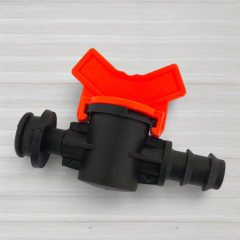 Кран стартовий для багаторічої крапельної трубки з підтиском з ущільнювальною гумкою