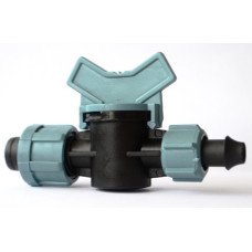 Кран стартовий для крапельної стрічки з підтиском до магістралі