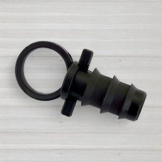 Заглушка пробка для багаторічої трубки 16мм з кільцем